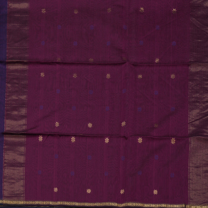 Hayagrivas Violet Kora Silk Cotton Saree KSBE125C2-13