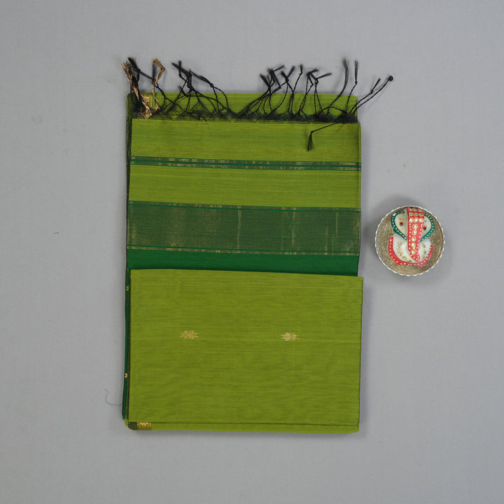 Hayagrivas Parrot Green Maheswari Cotton Saree KSBE125C2-17
