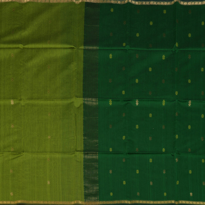 Hayagrivas Parrot Green Maheswari Cotton Saree KSBE125C2-17
