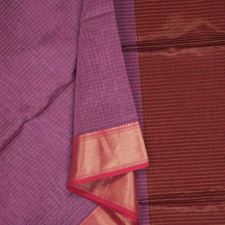 Hayagrivas Mild Purple Kora Silk Cotton Saree KSBE125C3-10