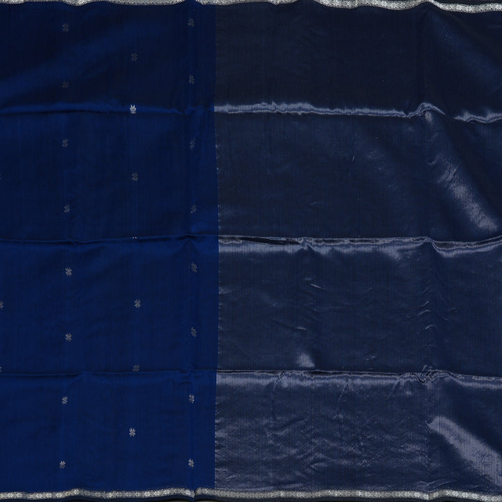 Hayagrivas Royal Blue Maheswari Cotton Saree KSBE125C3-3