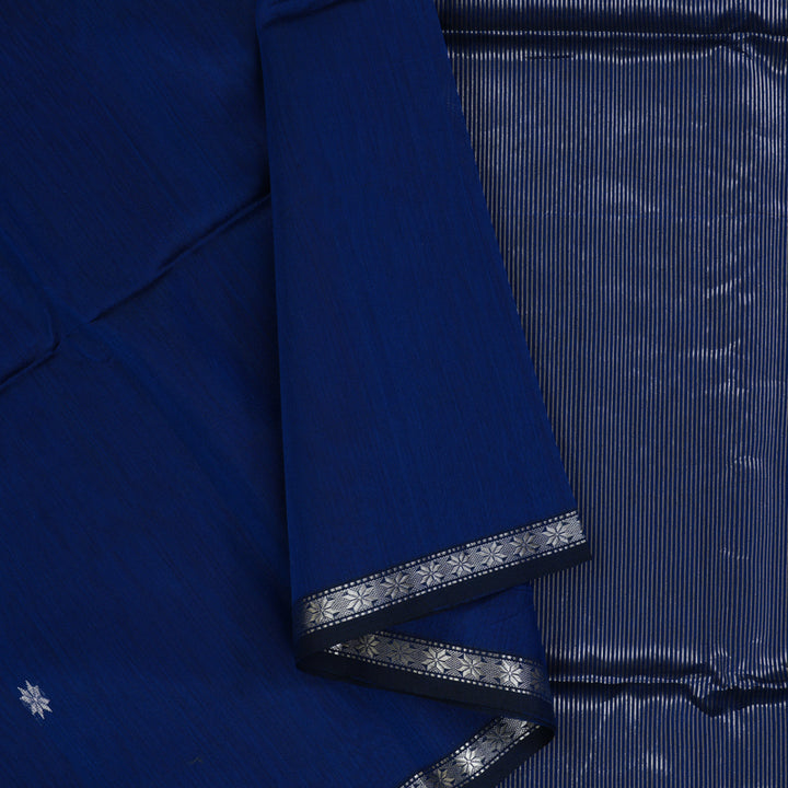 Hayagrivas Royal Blue Maheswari Cotton Saree KSBE125C3-3