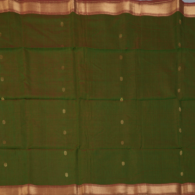Hayagrivas Manthalir Green Maheswari Cotton Saree KSBE125C4-14