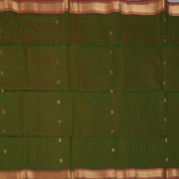 Hayagrivas Manthalir Green Maheswari Cotton Saree KSBE125C4-14