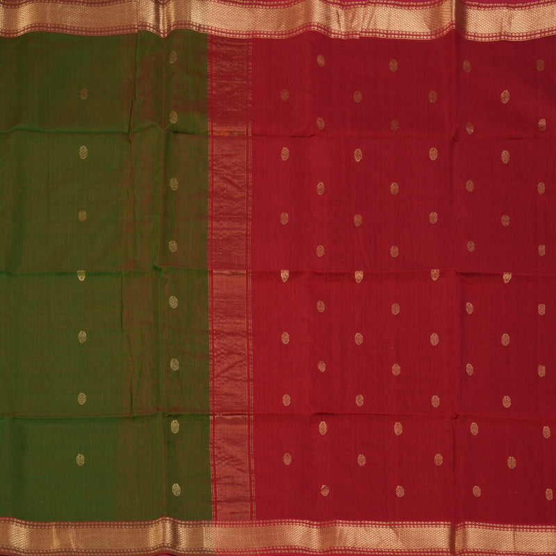 Hayagrivas Manthalir Green Maheswari Cotton Saree KSBE125C4-14