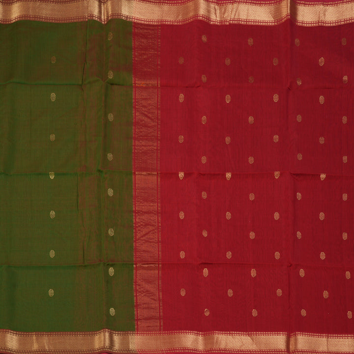 Hayagrivas Manthalir Green Maheswari Cotton Saree KSBE125C4-14