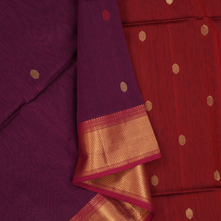 Hayagrivas Purple Maheswari Cotton Saree KSBE125C4-15