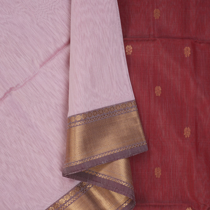 Hayagrivas Maroon Maheswari Cotton Saree KSBE125C4-29