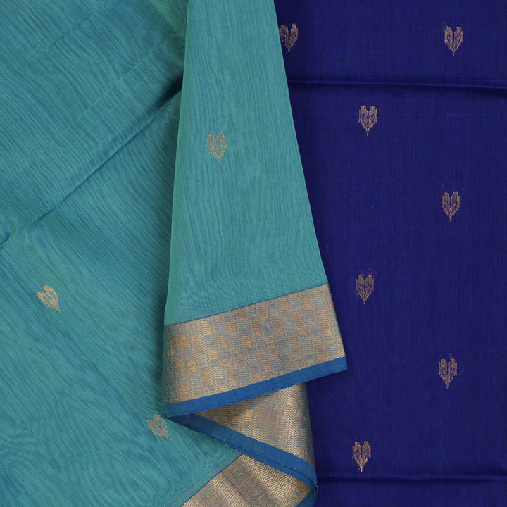 Hayagrivas Teal Maheswari Cotton Saree KSBE125C4-34