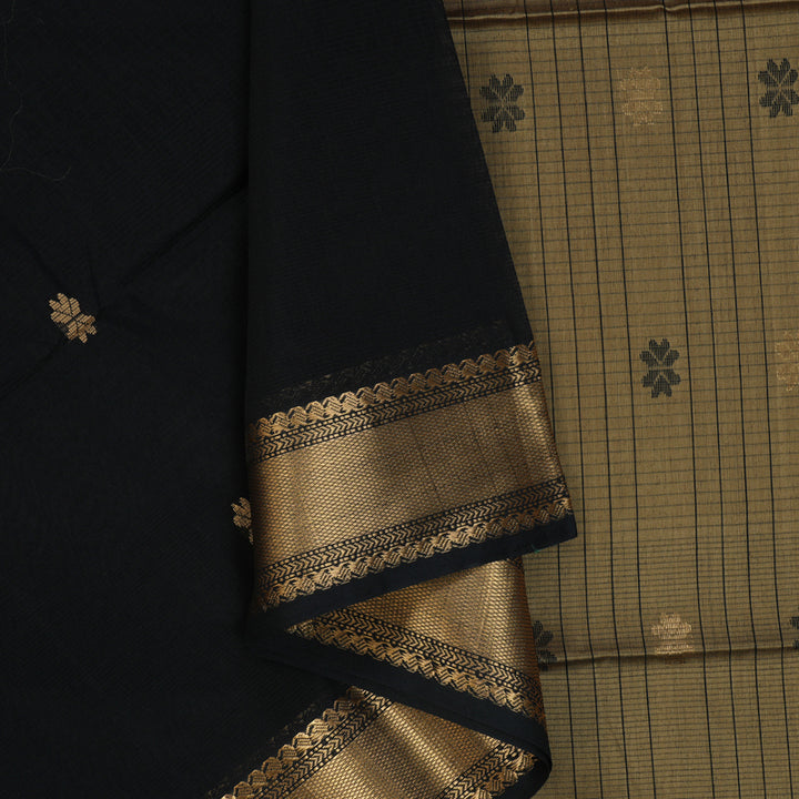 Hayagrivas Black Maheswari Cotton Saree KSBE125C4-38