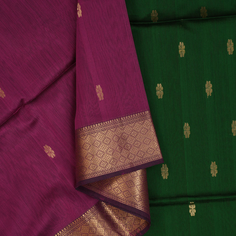 Hayagrivas Purple Maheswari Cotton Saree KSBE125C4-41