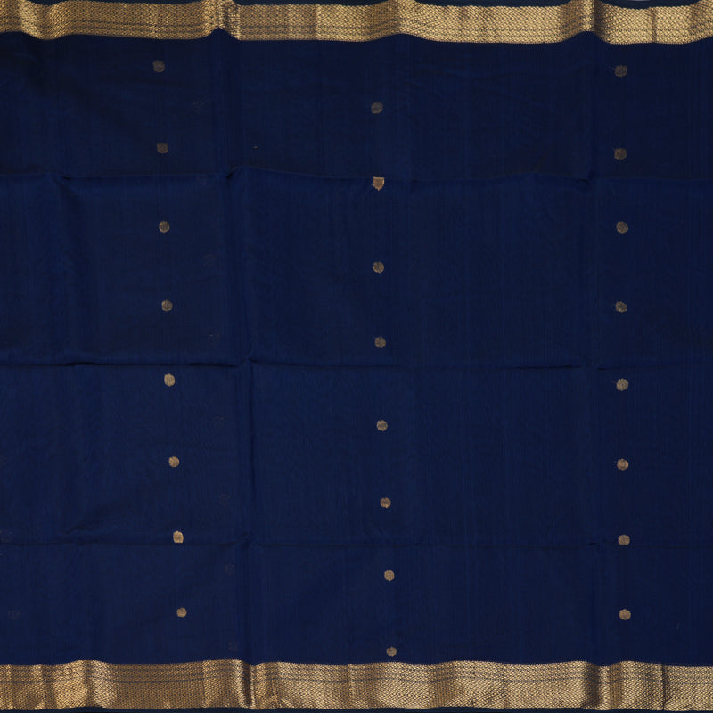 Hayagrivas Dark Blue Maheswari Cotton Saree KSBE125C4-8