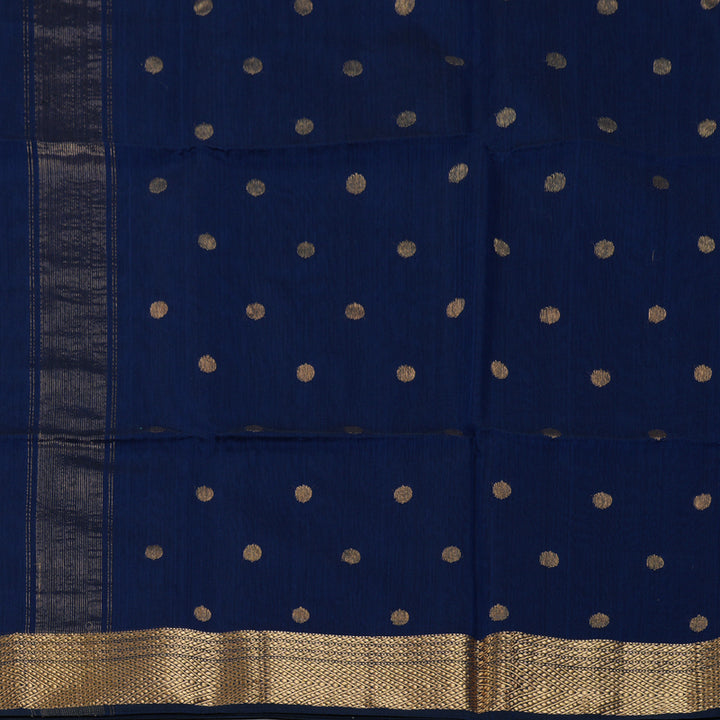 Hayagrivas Dark Blue Maheswari Cotton Saree KSBE125C4-8