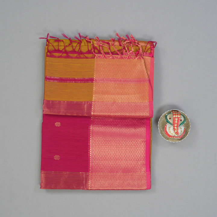 Hayagrivas Honey Mustard Maheswari Cotton Saree KSBE125C5-8