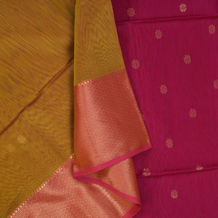 Hayagrivas Honey Mustard Maheswari Cotton Saree KSBE125C5-8