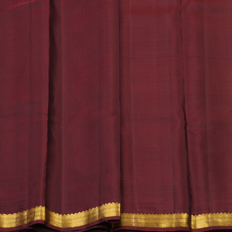 Hayagrivas Handloom Black Kanjivaram Silk Saree with Ganga Jamuna Border KSBE126C1-1