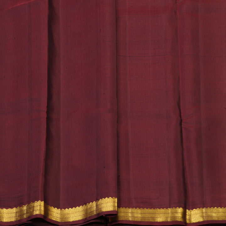 Hayagrivas Handloom Black Kanjivaram Silk Saree with Ganga Jamuna Border KSBE126C1-1