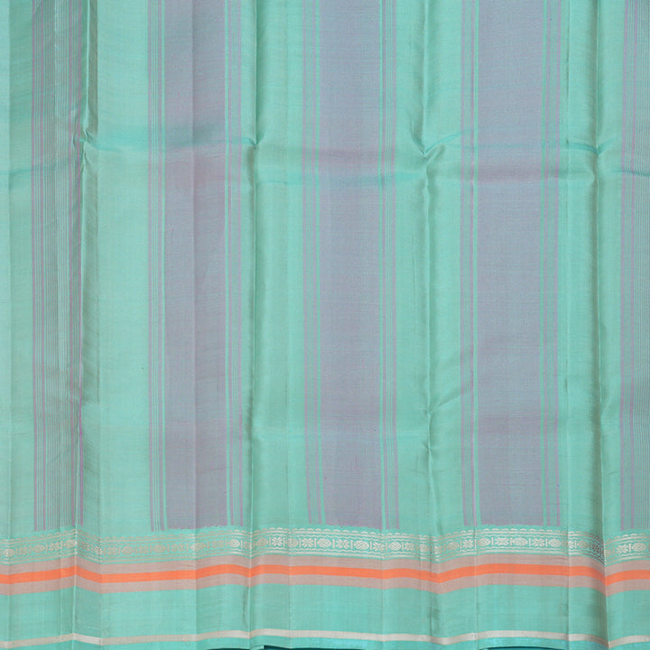 Hayagrivas Handloom Rose Pink Kanjivaram Silk Saree with Pastel Teal Border KSBE126C2-14