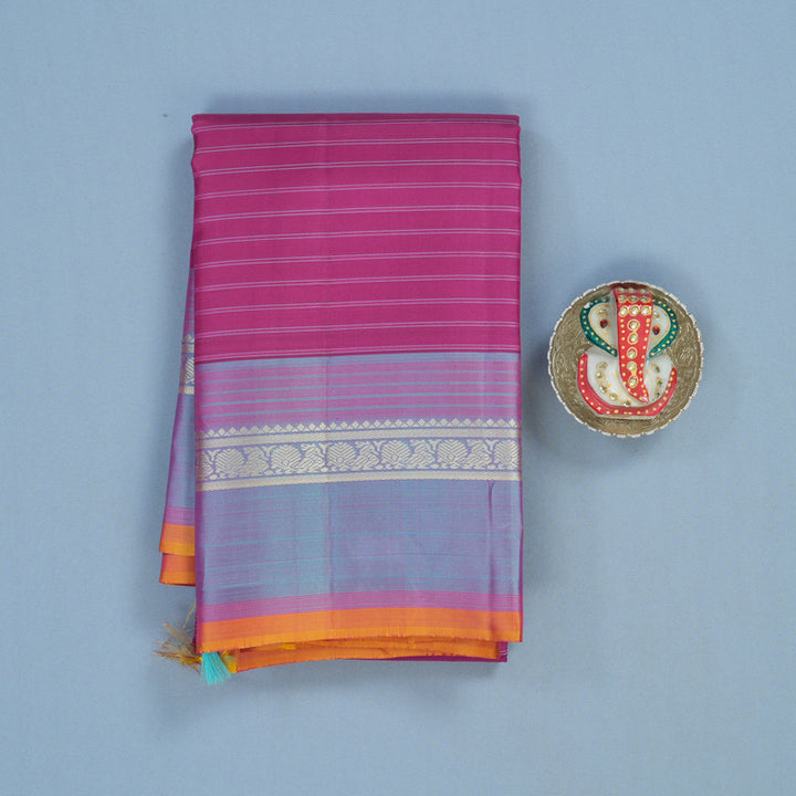 Hayagrivas Handloom Purple Kanjivaram Silk Saree KSBE126C2-3
