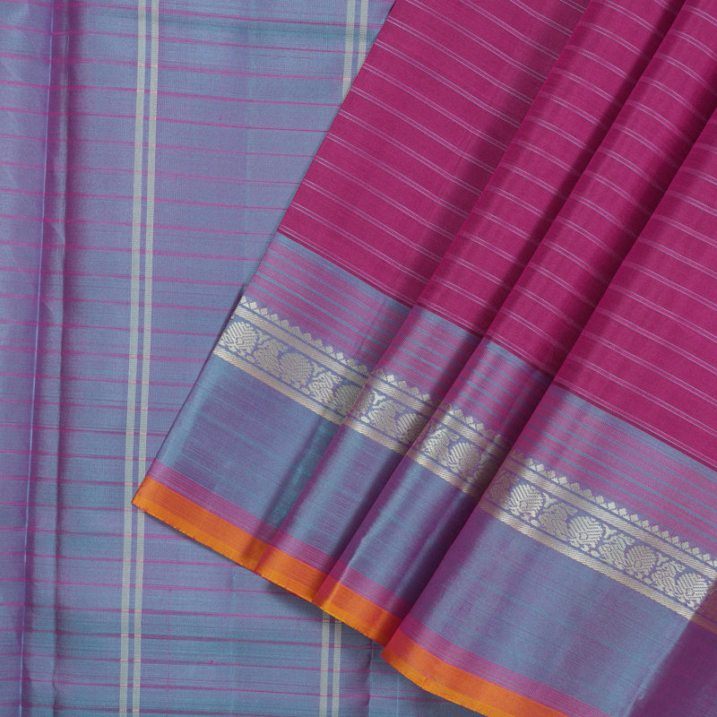 Hayagrivas Handloom Purple Kanjivaram Silk Saree KSBE126C2-3