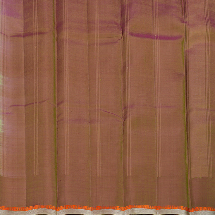 Hayagrivas Handloom Light Green Kanjivaram Silk Saree with Ganga Jamuna Border KSBE126C2-5