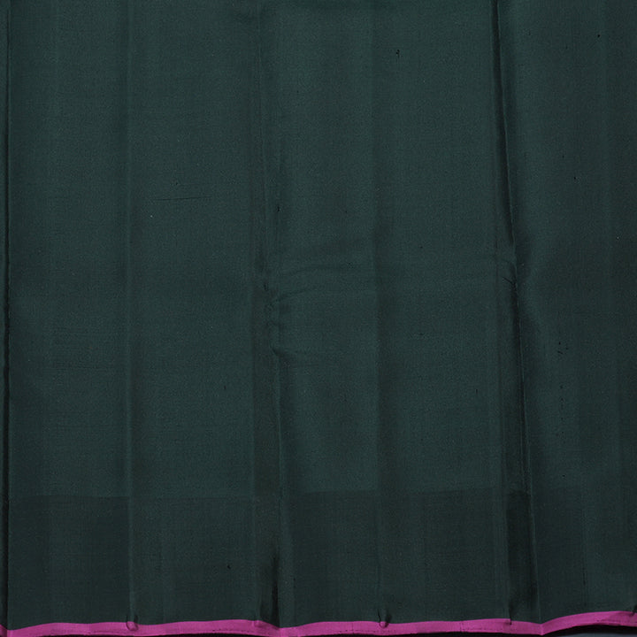 Hayagrivas Handloom Elephant Grey Kanjivaram Silk Saree with Karum Pachai Border KSBE126C6-1
