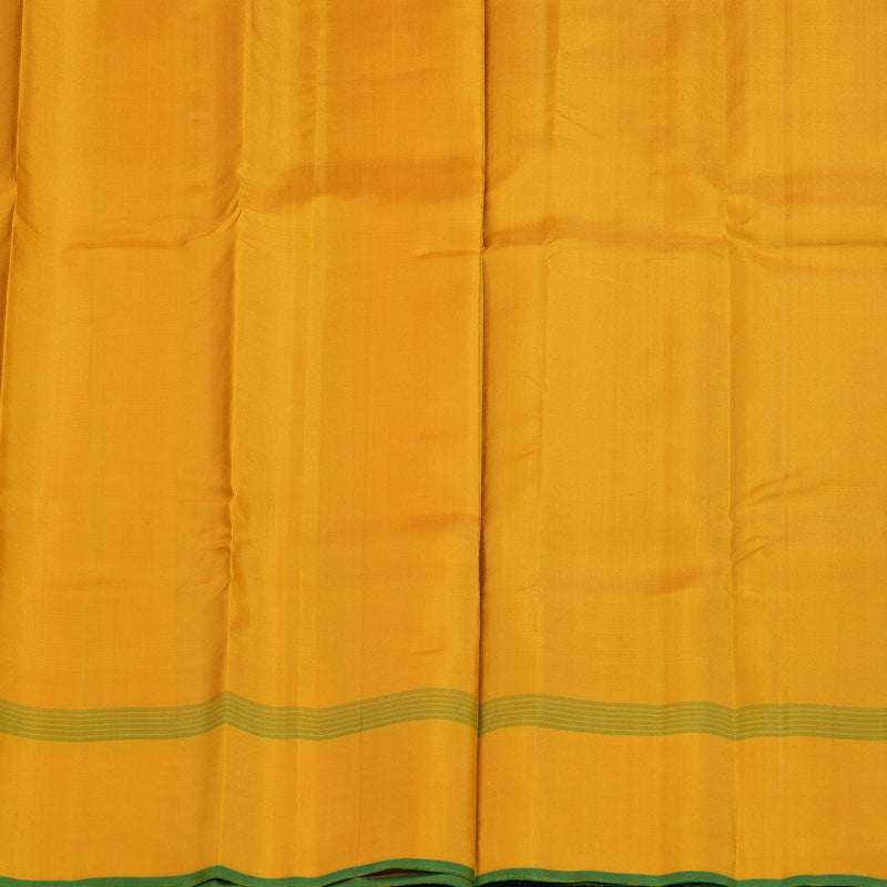Hayagrivas Handloom Mustard & Maroon Checks Kanjivaram Silk Saree with Mustard Border KSBE126C7-3