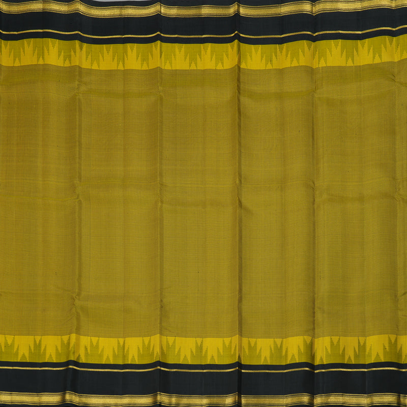 Hayagrivas Handloom Yellow & Black (Zasa Zasa Kattam) Kanjivaram Silk Saree KSBE126C9-3