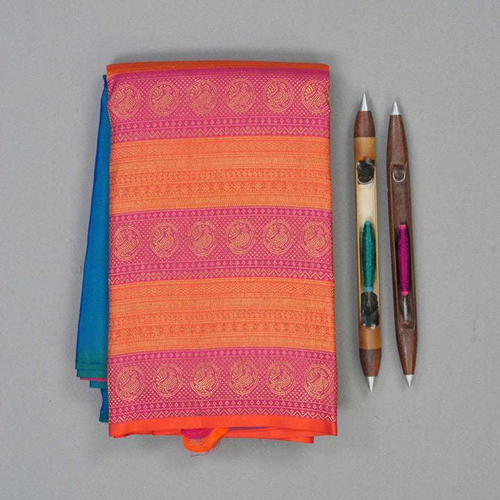 Hayagrivas Handloom Mayilkazhuthu Kanjivaram Silk Saree KSBE127C7-3