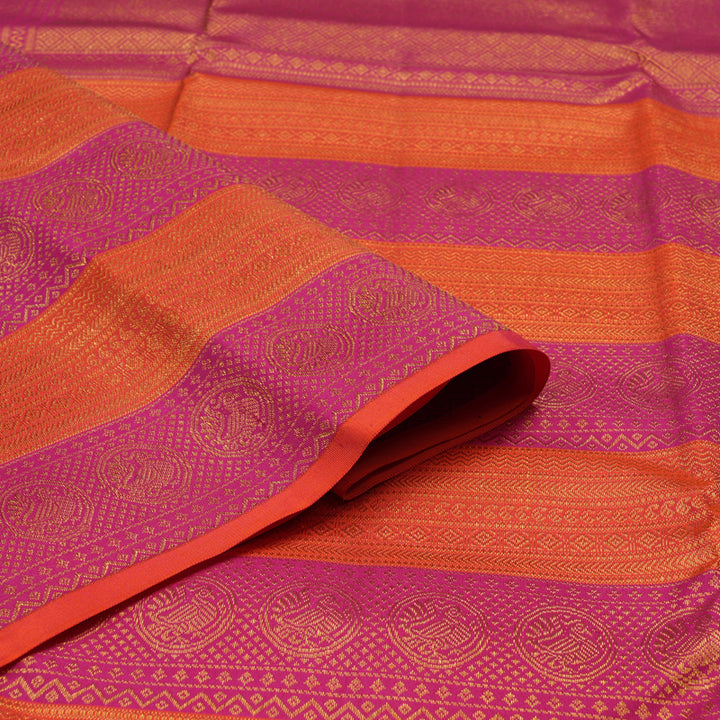 Hayagrivas Handloom Mayilkazhuthu Kanjivaram Silk Saree KSBE127C7-3