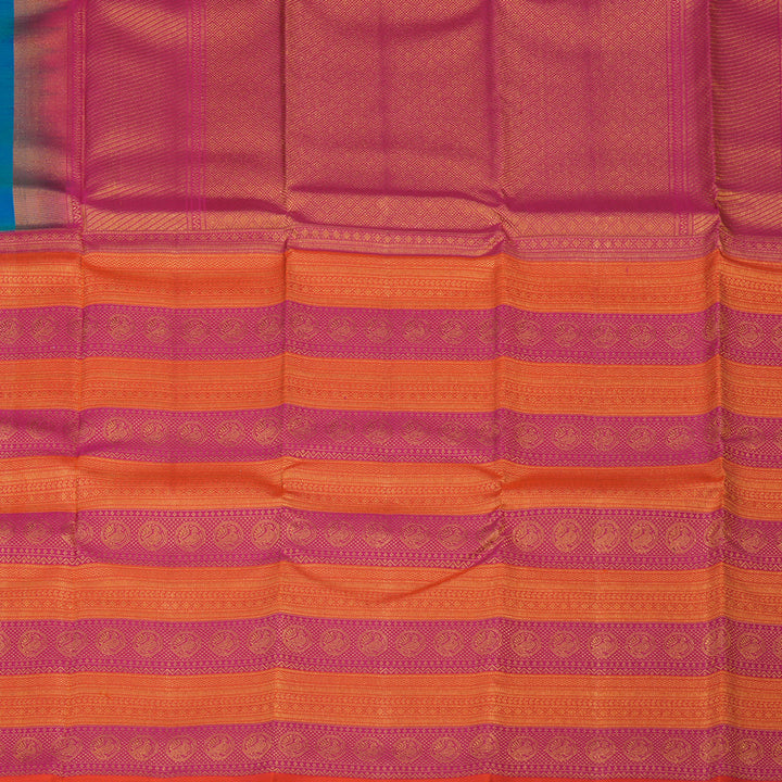 Hayagrivas Handloom Mayilkazhuthu Kanjivaram Silk Saree KSBE127C7-3