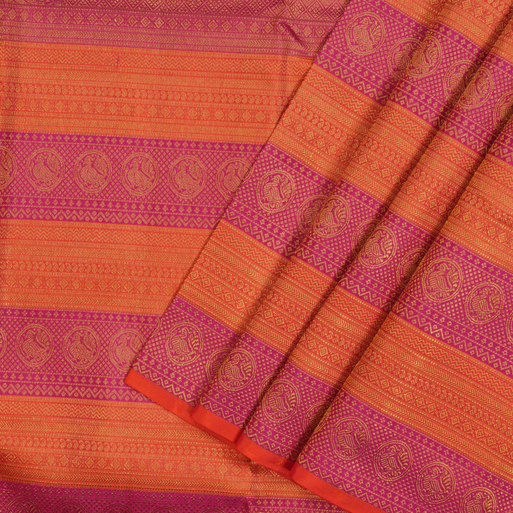 Hayagrivas Handloom Mayilkazhuthu Kanjivaram Silk Saree KSBE127C7-3