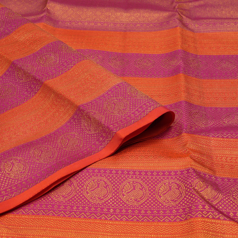 Hayagrivas Handloom Beige Kanjivaram Silk Saree KSBE127C7-5