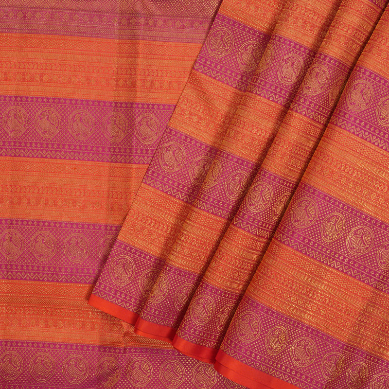 Hayagrivas Handloom Beige Kanjivaram Silk Saree KSBE127C7-5
