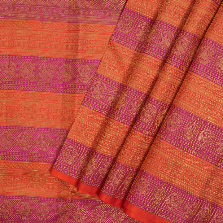 Hayagrivas Handloom Beige Kanjivaram Silk Saree KSBE127C7-5