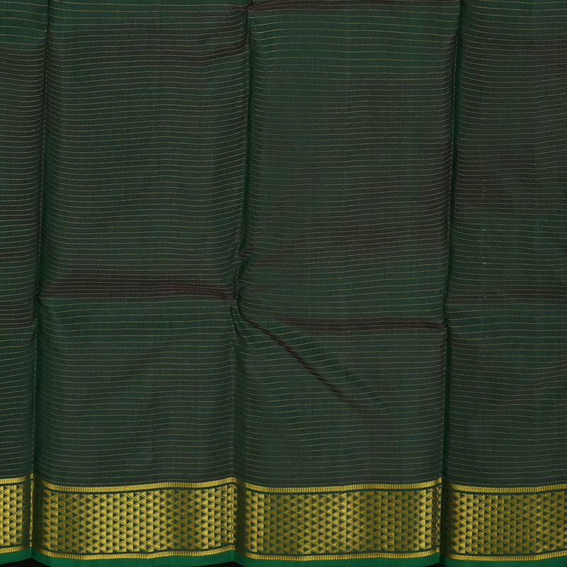 Hayagrivas Handloom Bottle Green Kanjivaram Silk Saree KSBE12I1-1