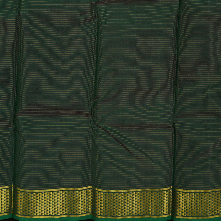 Hayagrivas Handloom Bottle Green Kanjivaram Silk Saree KSBE12I1-1