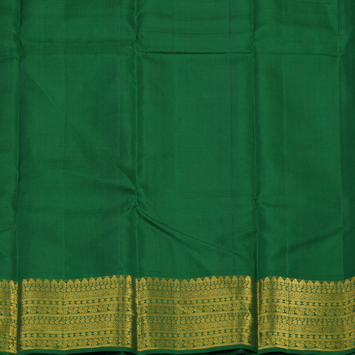 Hayagrivas Handloom Pink Kanjivaram Silk Saree with Dark Green Border KSBE12I7-2