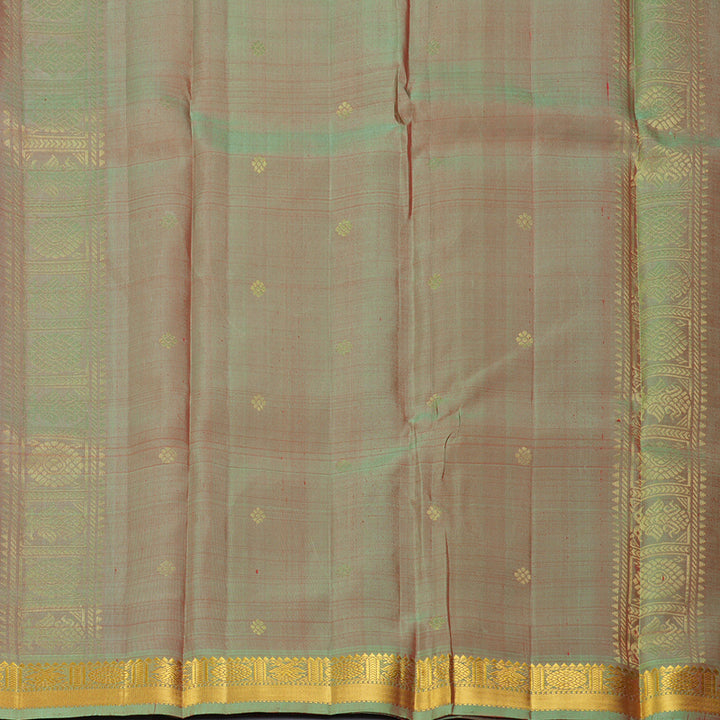 Hayagrivas Handloom Red Kanjivaram Silk Saree with Mild Manthalir Border KSBE135C10-1