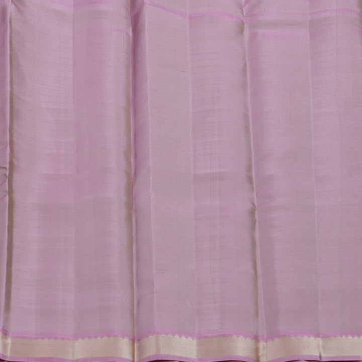 Hayagrivas Handloom Lemon Yellow Kanjivaram Silk Saree with Lotus Pink Border KSBE135C14-3