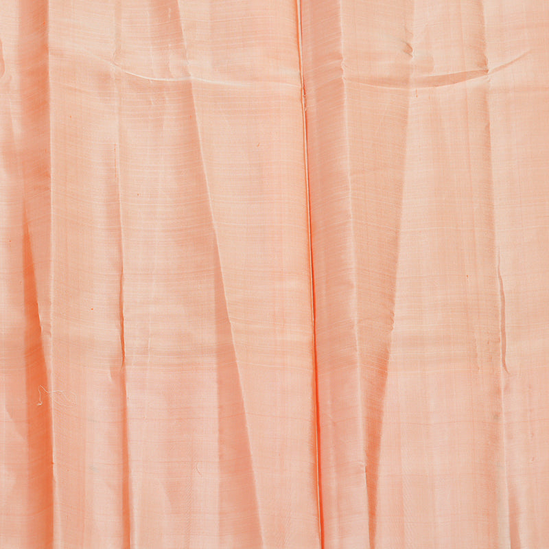 Hayagrivas Handloom Rust Orange Kanjivaram Silk Saree with Peach Orange Border KSBE135C4-1