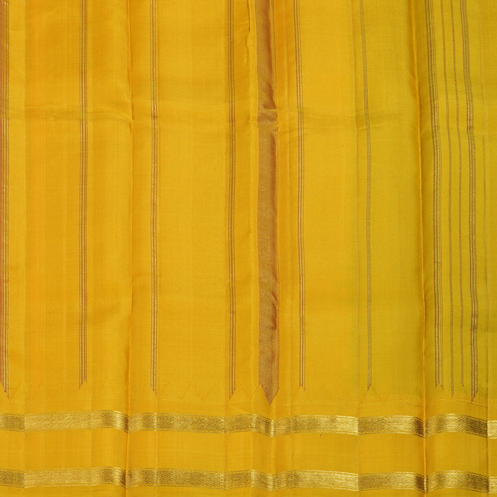 Hayagrivas Handloom Navy Blue Kanjivaram Silk Saree with Ganga Jamuna Border KSBE135C6-1