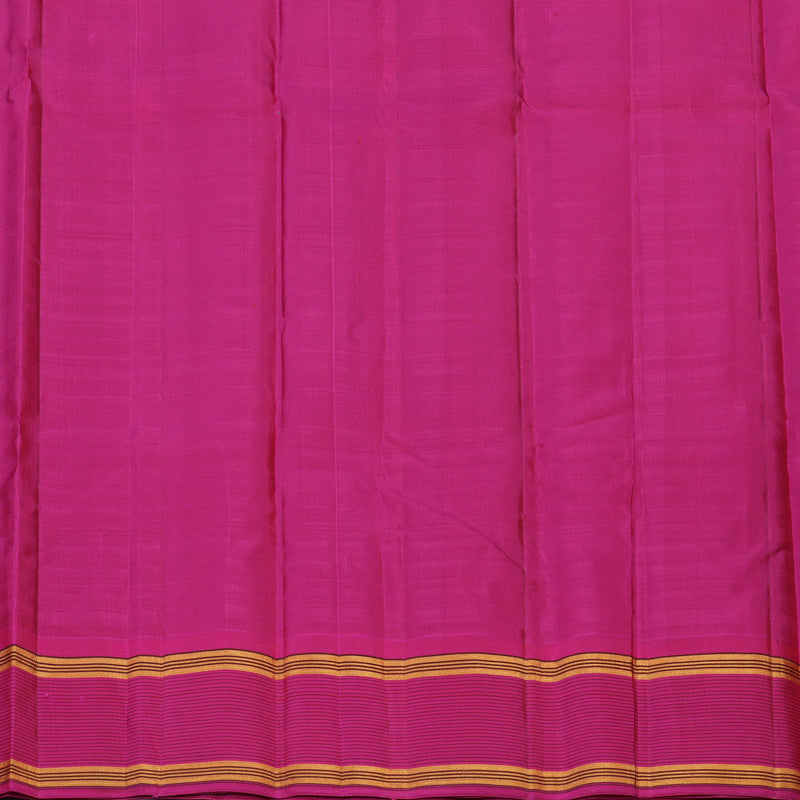 Hayagrivas Handloom Bottle Green Kanjivaram Silk Saree with Ganga Jamuna Border KSBE135C6-3