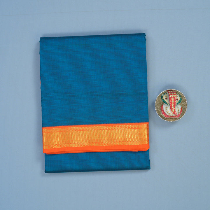 Hayagrivas Ramar Blue Ten Yards Semi Silk Saree KSBE136C5-7