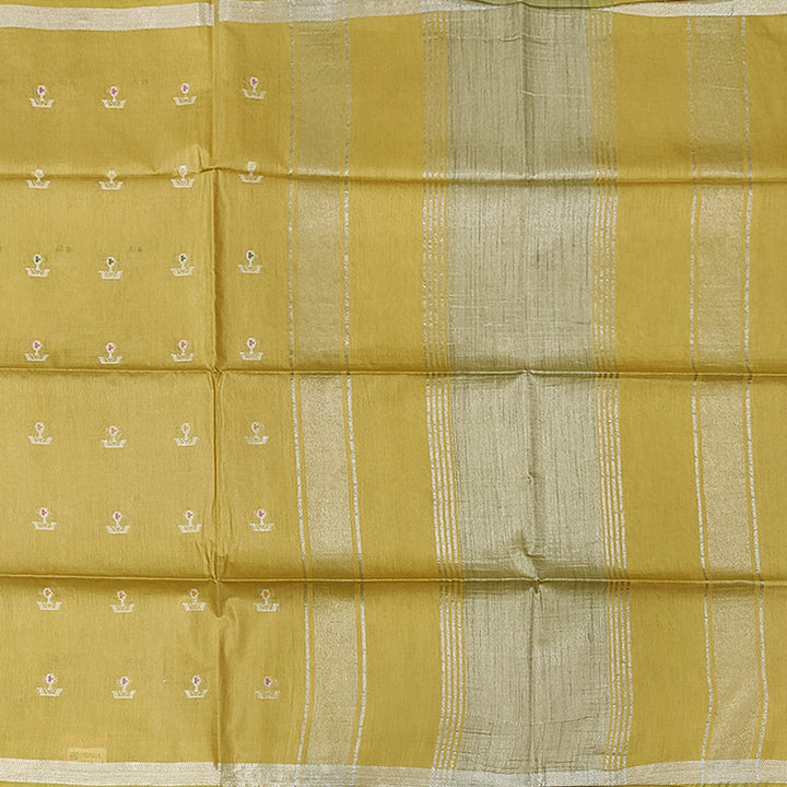 Hayagrivas Pale Yellow Fancy Cotton Saree KSBE142C4-6