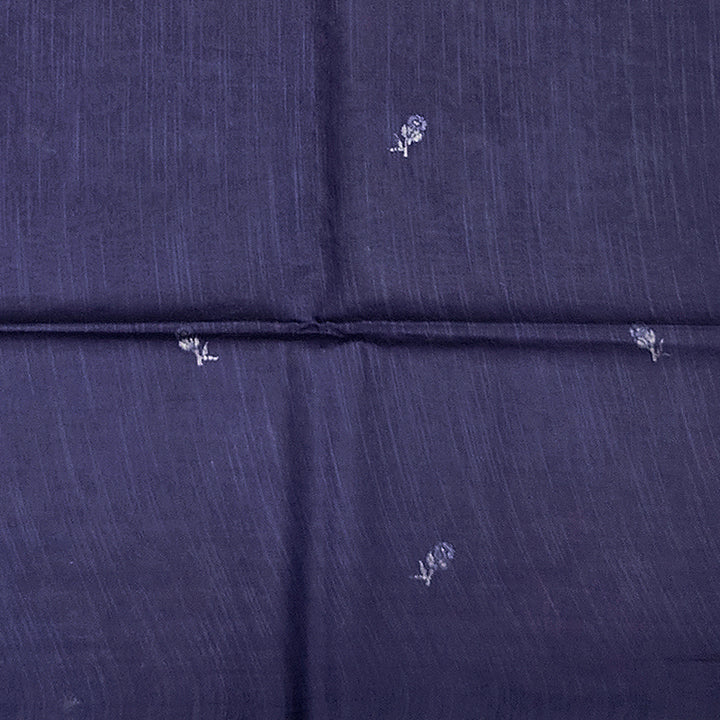 Hayagrivas Navy Blue Fancy Cotton Saree KSBE142C6-1