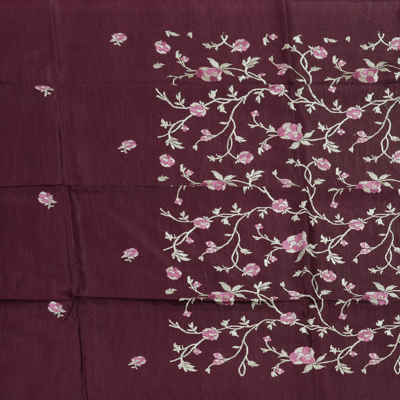 Hayagrivas Violet Fancy Cotton Saree KSBE142C8-4