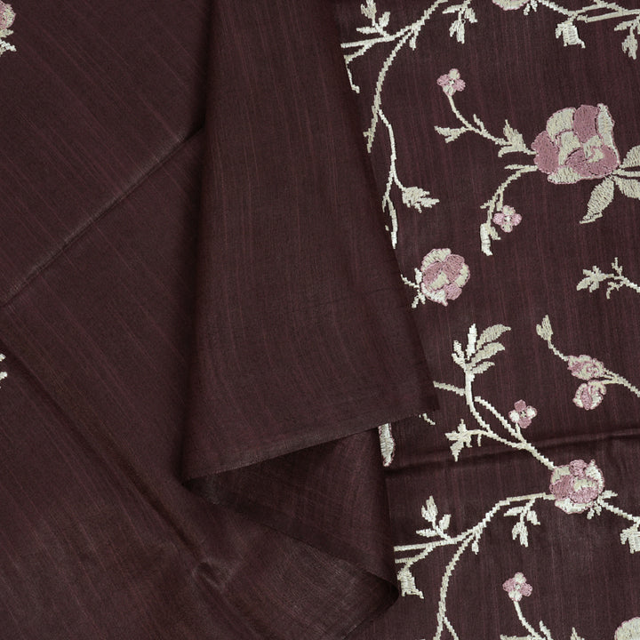 Hayagrivas Burgundy Fancy Cotton Saree KSBE142C8-8
