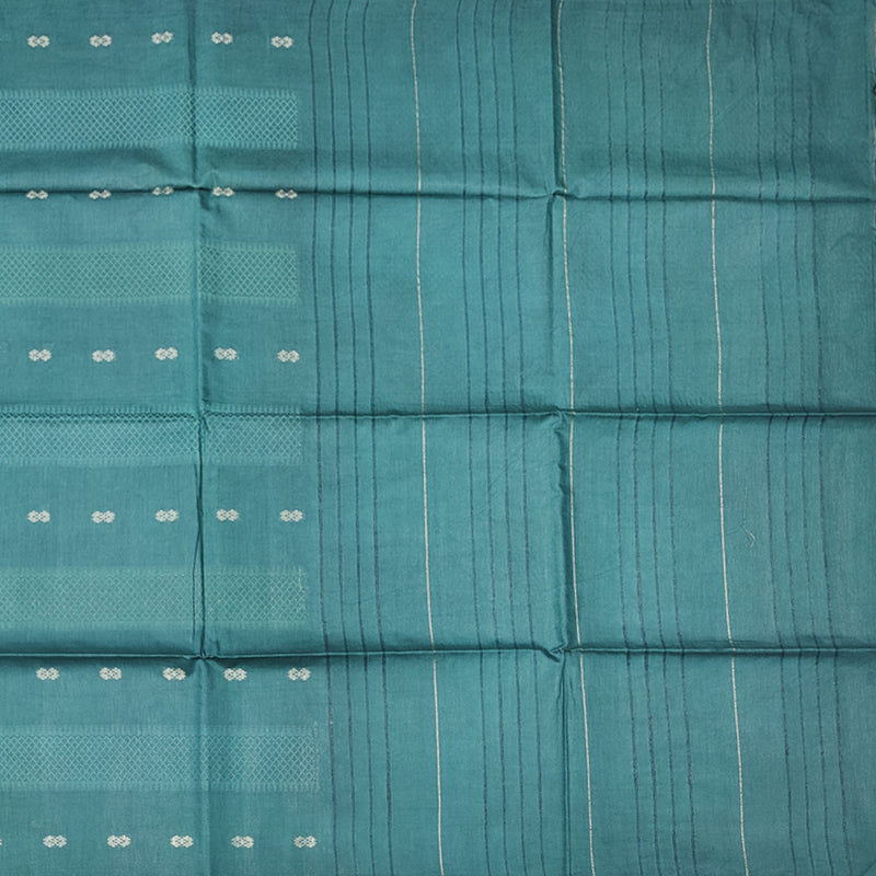 Hayagrivas Teal Green Fancy Cotton Saree KSBE143C1-10