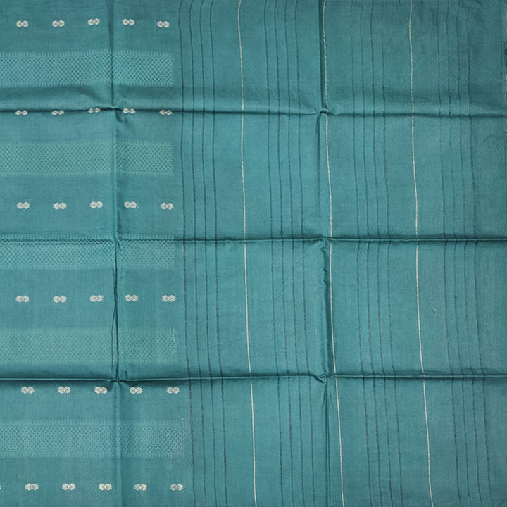 Hayagrivas Teal Green Fancy Cotton Saree KSBE143C1-10